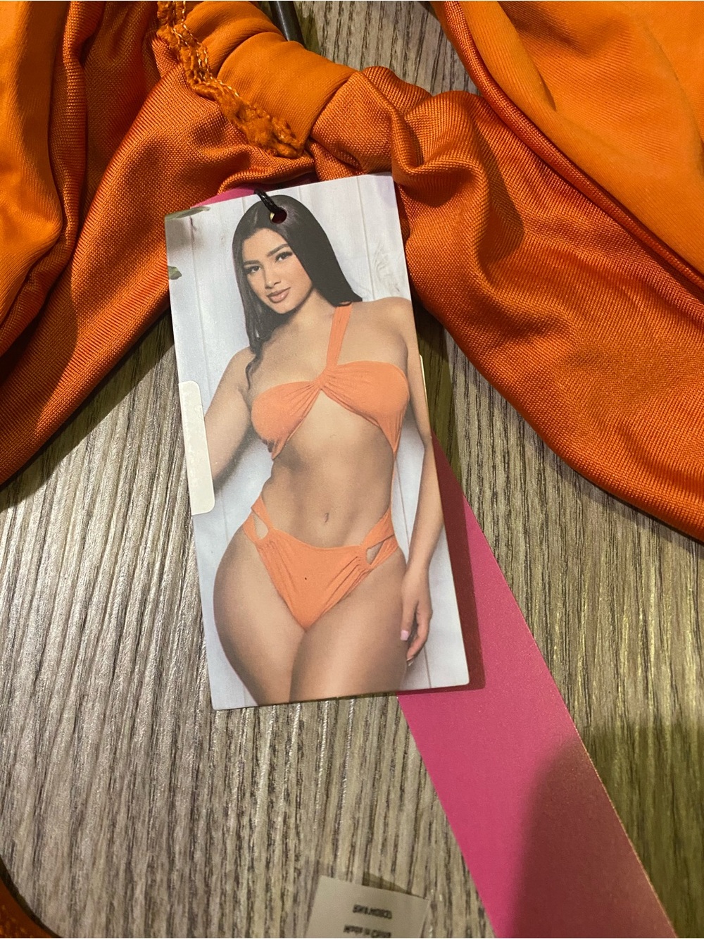 Orange One-Shoulder Women’s One-Piece Swimsuit